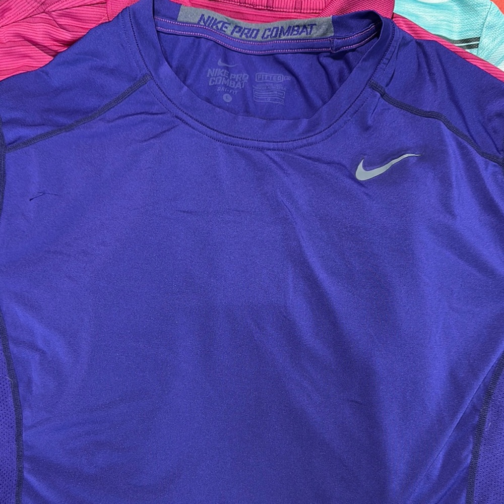 Nike Pro Combat Shirt in Rich Purple